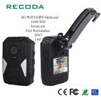 Real Time Monitor Police Officers Wearing Body Cameras HD 1440P IP67 4G/WIFI