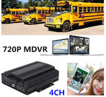 720P 5W NTSC 4 Channel Mobile DVR RJ45 Ethernet For School Bus