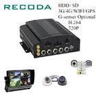 High Shock Proof Mobile Vehicle DVR 4Ch 720P HDD/SD Storage Stability Aviation Plug