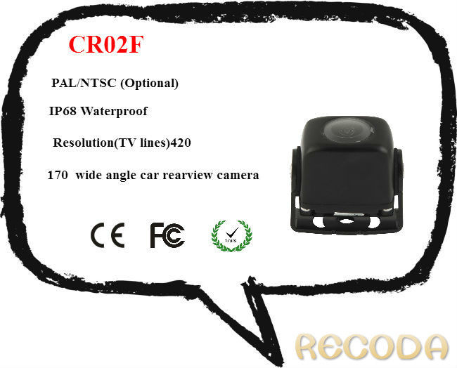 Analog Car Surveillance Camera / Car Recorder Camera With Wide Angle Car Rearview