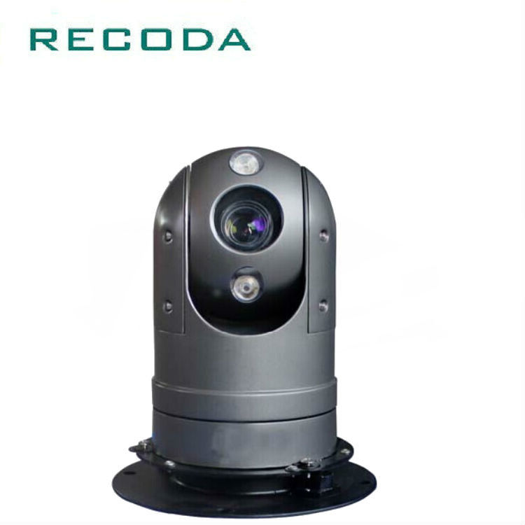 Dome Auto Motion Tracking PTZ Camera 360 Degree IP67 Night Vision For Police Vehicle