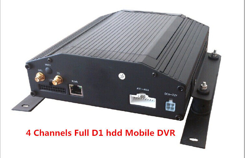 Digital Video Recorder 4Ch Full D1 HDD & SD Card Car Mobile DVR Support GPS 3G / WIFI